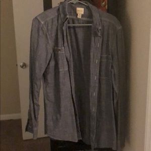 Denim button down